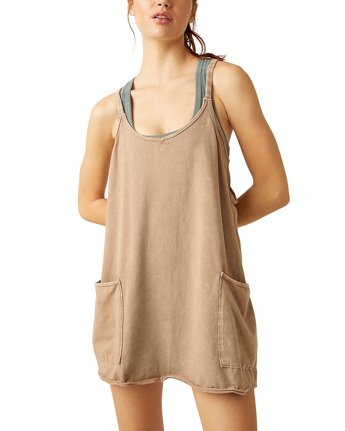 Free People Hot Shot Romper Mini Dress