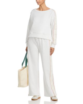 French Terry Off Shoulder Sweatshirt & French Terry Pants