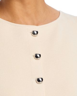 Button Front Sweater Vest
