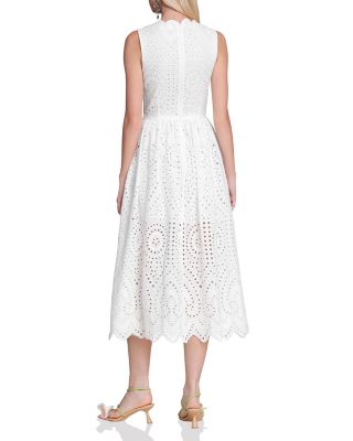 Broderie Anglaise Midi Dress