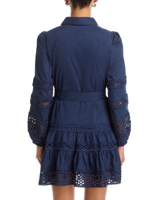 Aubrey Tie Front Shirt Dress