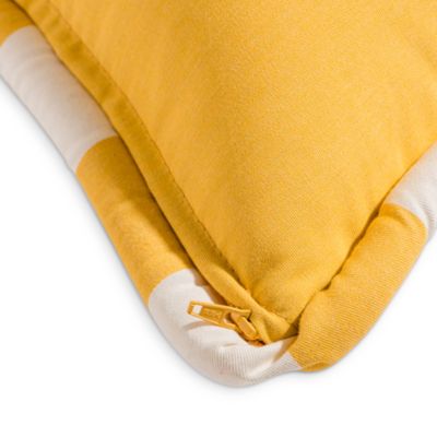 Small Striped Square Throw Pillow, 18"