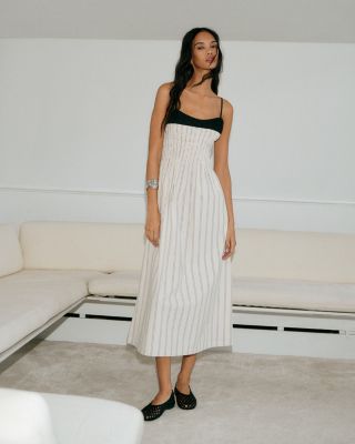 Primrose Stripe Midi Dress