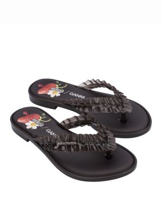 Melissa Melissa Women's Slim Thong + GANNI Sandal | Bloomingdale's