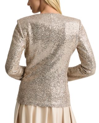Luxe Sequin Shawl Jacket