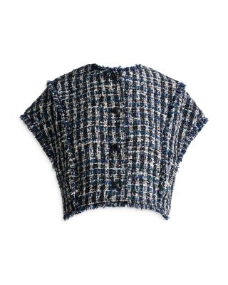 Aspen Tweed Cap Sleeve Jacket