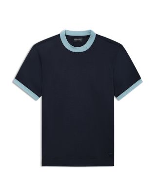 Contrast Hem Cotton Blend T-Shirt