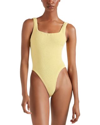 Square Neck One Piece Swimsuit