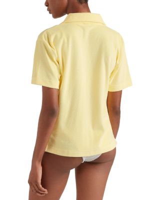 Short Sleeve Towelling Shirt Swim Cover-Up 