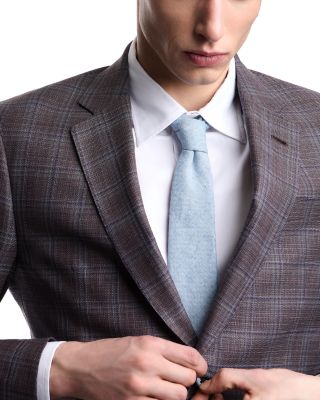 G Line Regular Fit Single Breasted Notch Lapel Jacket in Super 130s Wool