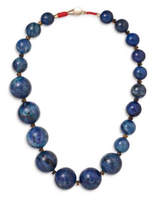 The Very Big Bead Stone Necklace, 16"