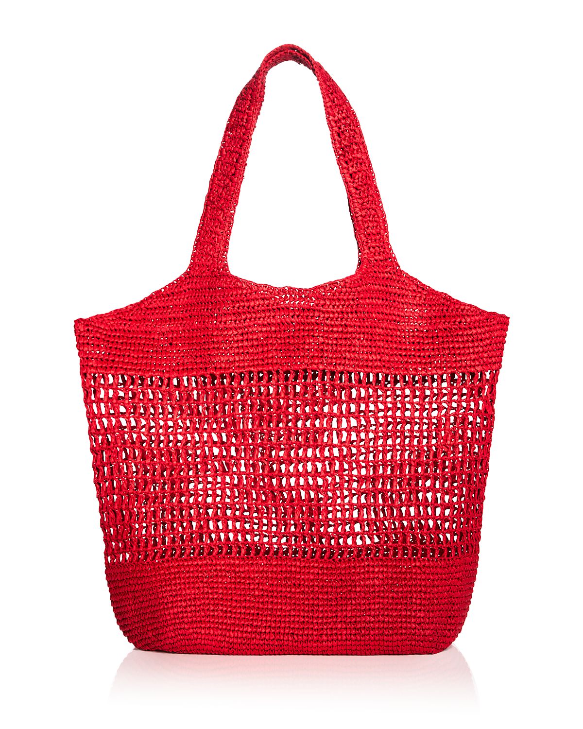 Aqua Woven Straw Tote Bag - Exclusive
