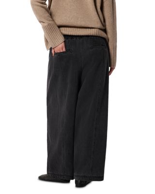 Petites Casual Denim Barrel Trousers