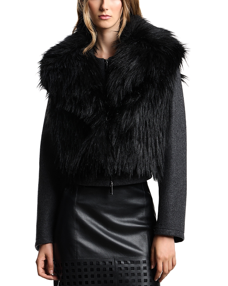 Emporio Armani Faux Fur Two In One Jacket