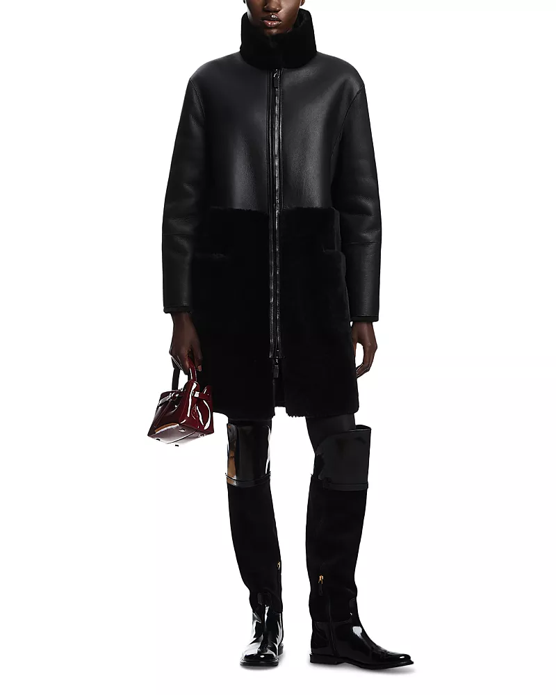 Emporio Armani Reversible Shearling Coat