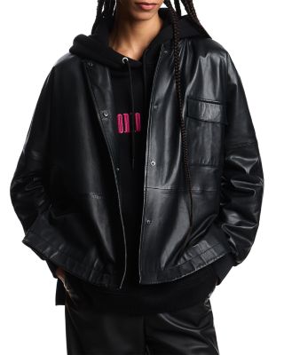 Leather Bomber Jacket