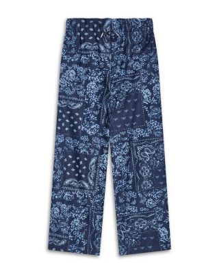 Bandana Print Chambray Pants