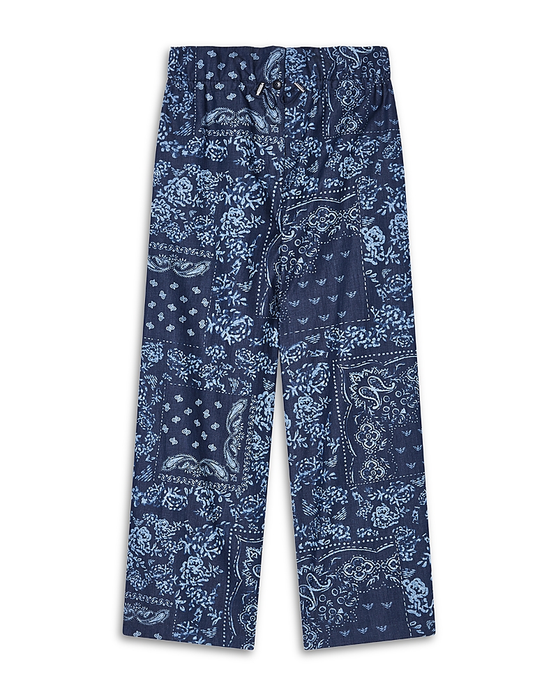 Emporio Armani Bandana Print Chambray Pants