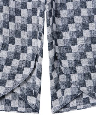 Gauze Checkered Pants