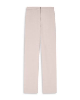 Washed Twill Straight Trousers