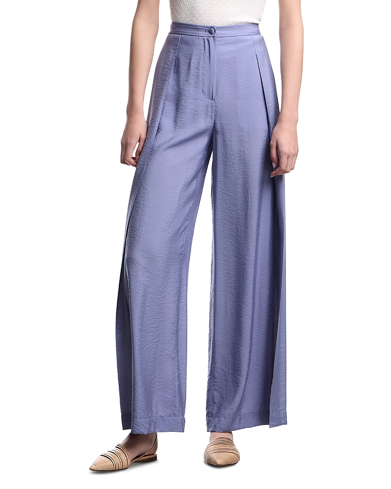 Emporio Armani Techno Rayon Wide Leg Trousers