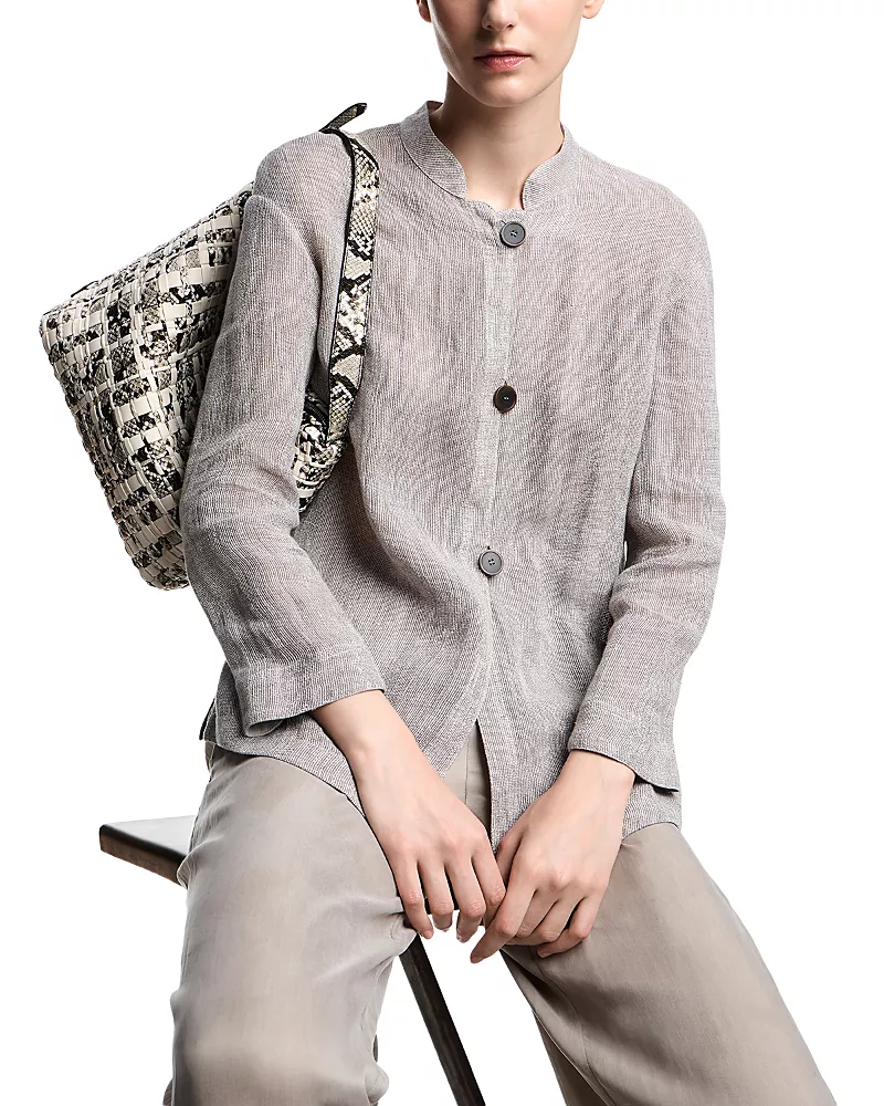 Emporio Armani Gauze Guru Collar Jacket