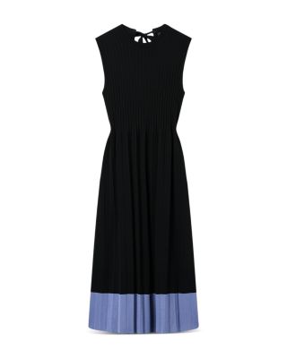 Sleeveless Pleated Midi Dress