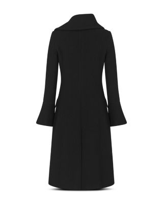 Detachable Collar Tricot Effect Coat