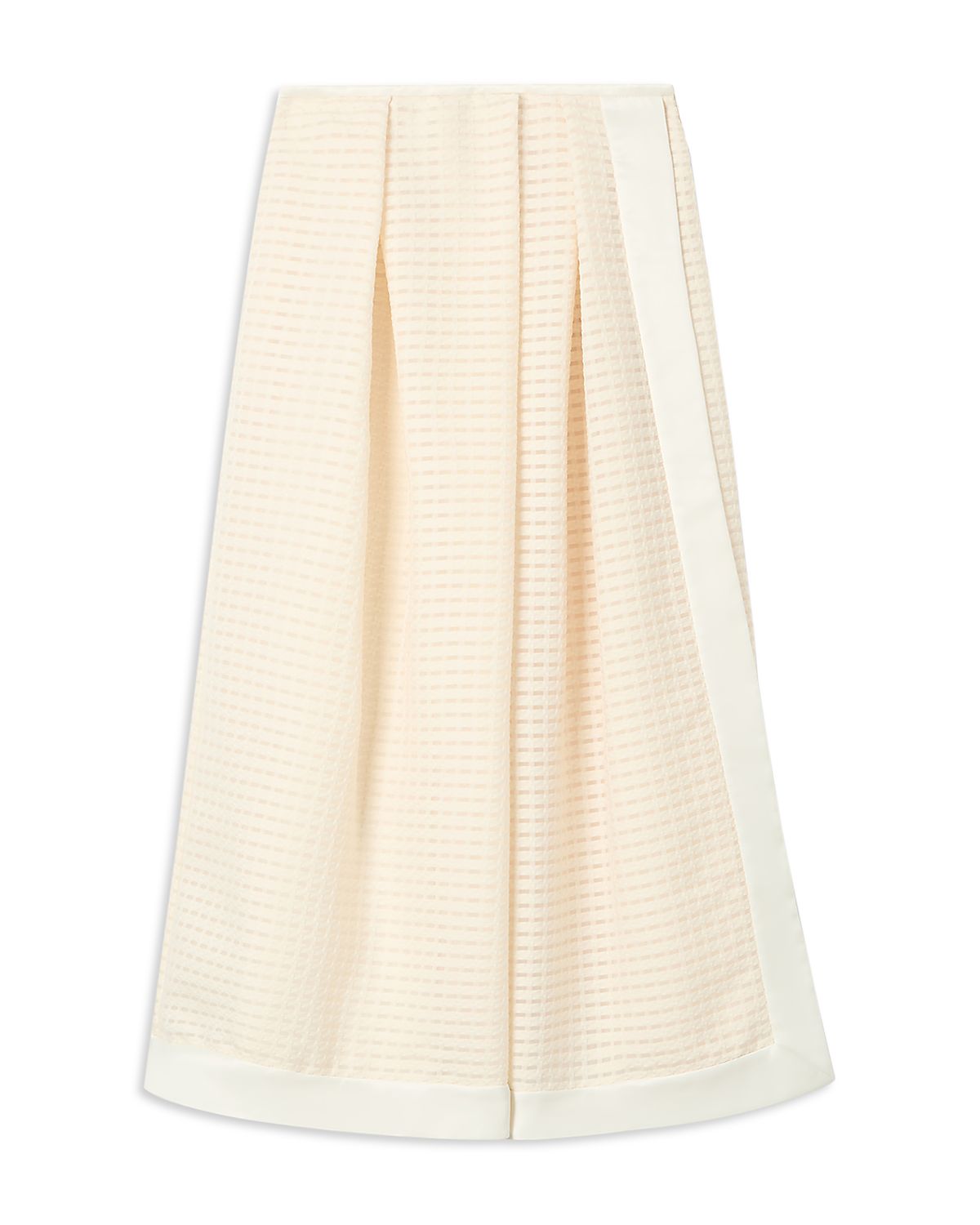 Emporio Armani Vichy 3D Jacquard Midi Skirt
