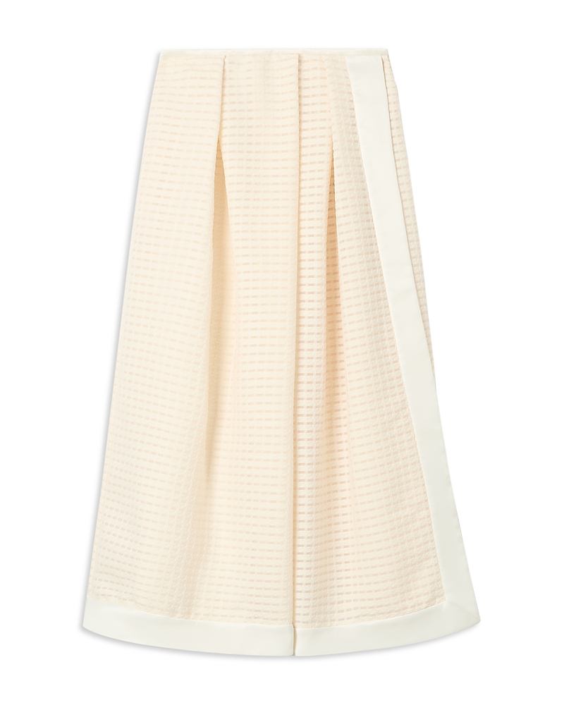 Emporio Armani Vichy 3D Jacquard Midi Skirt