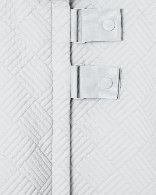 Geometric Quilted Peacoat