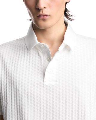 Textured Cotton Polo Shirt
