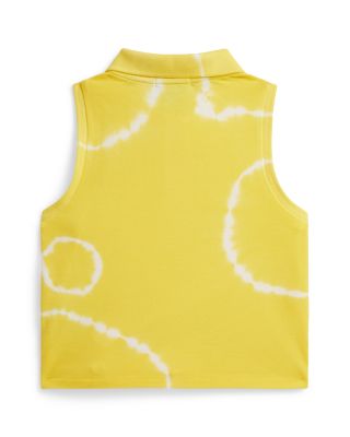 Girls' Tie Dyed Mesh Boxy Polo Shirt - Little Kid, Big Kid