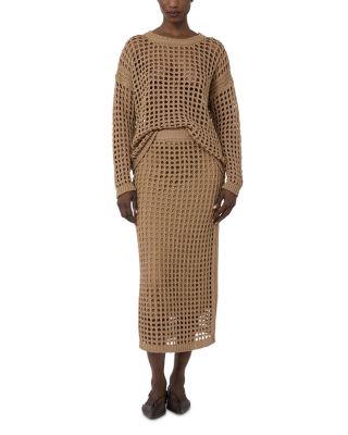 MXPFEBE Desert Open Knit Sweater