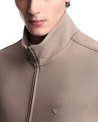 Double Jersey Zip Up Sweatshirt