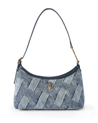 Kurt Mini Woven Denim Shoulder Bag