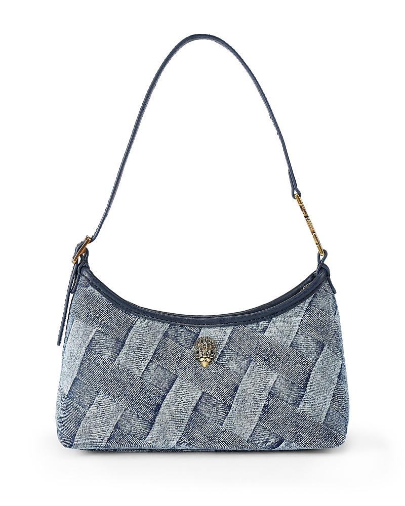 Kurt Geiger London Kurt Mini Woven Denim Shoulder Bag