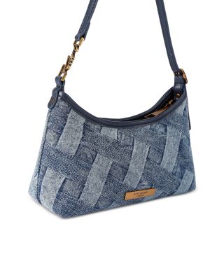 Kurt Mini Woven Denim Shoulder Bag