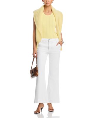 The Molly Petite High Rise Trouser Jeans in White