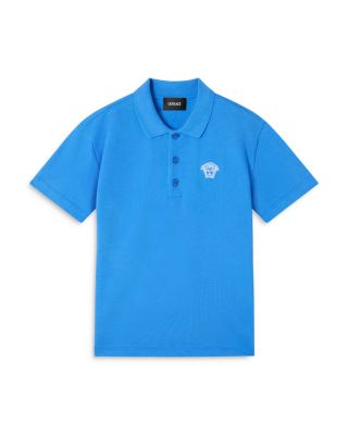 Boys' Piquet Medusa Outline Logo Polo Shirt - Little Kid, Big Kid