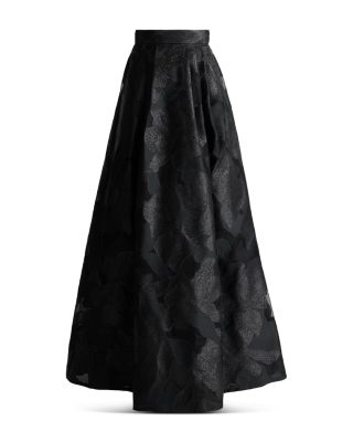 Floral Burnout Organza Skirt
