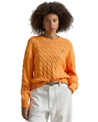 Cable Knit Crewneck Sweater