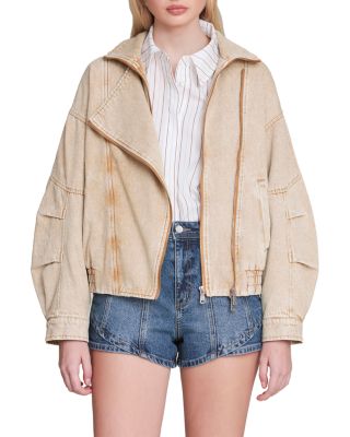 Cotton Layered Bomber Jacket