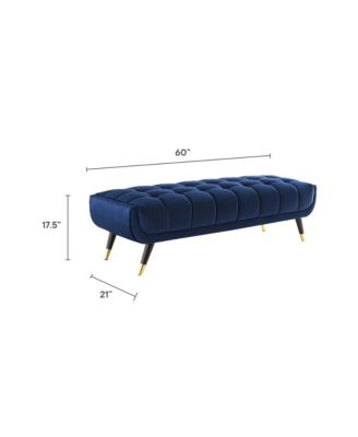 Adept 60" Performance Velvet Bench