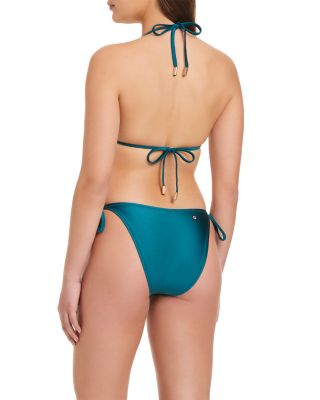 Faux Pearl Tie Side Bikini Bottom