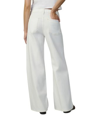 The Lou Lou Low Rise Wide Leg Jeans in White