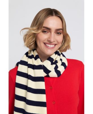  Striped Scarf with Heart