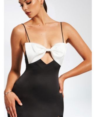  Eleanor Bow Satin Gown