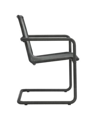 Abacus Outdoor Patio Wicker Dining Chairs, Set of 2