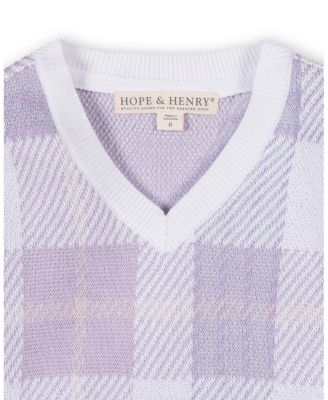 Boys' Organic Long Sleeve V-Neck Intarsia Sweater - Little Kid